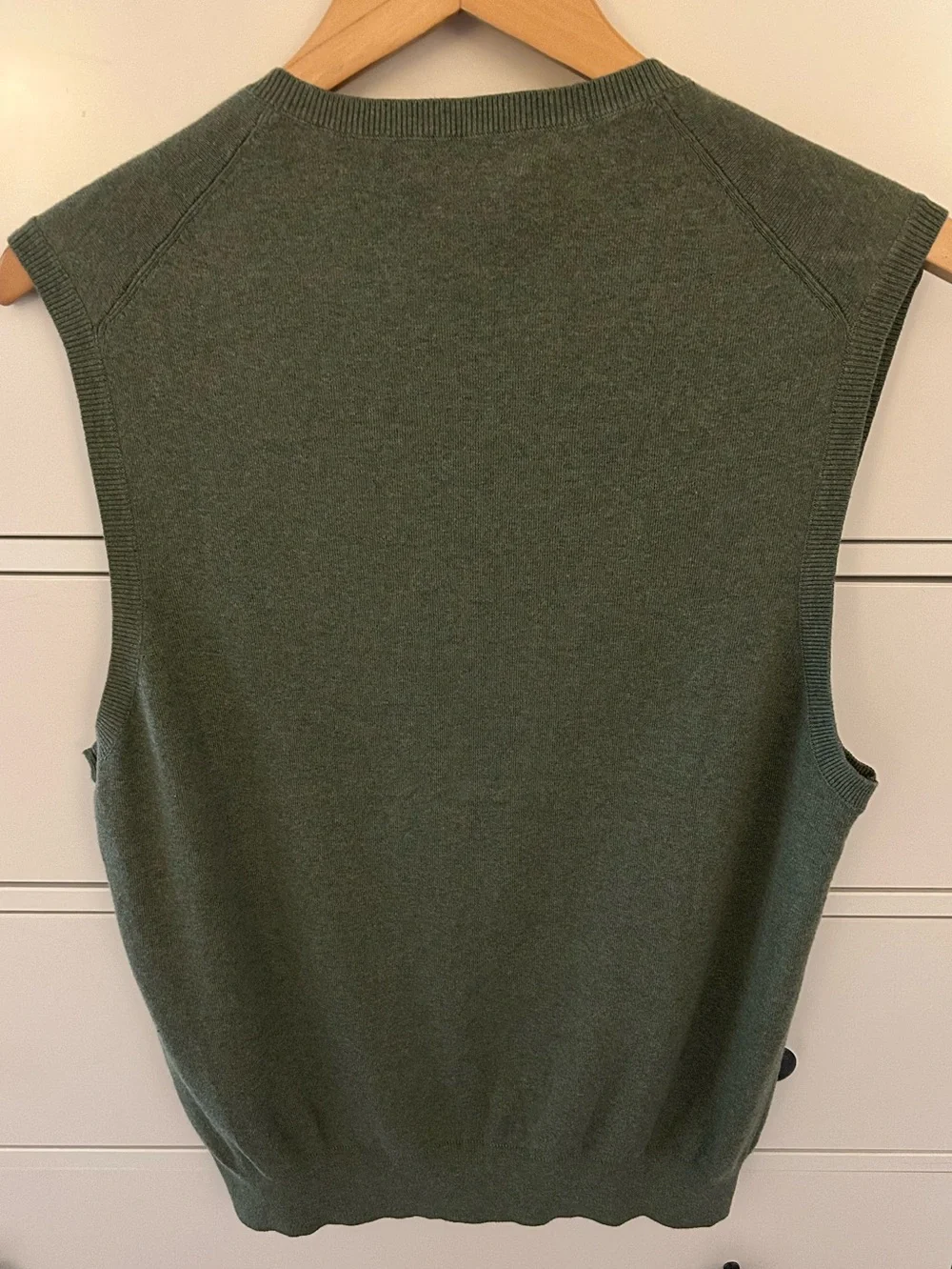 Polo by Ralph Lauren Olive V-Neck Wool Sweater Vest Size M